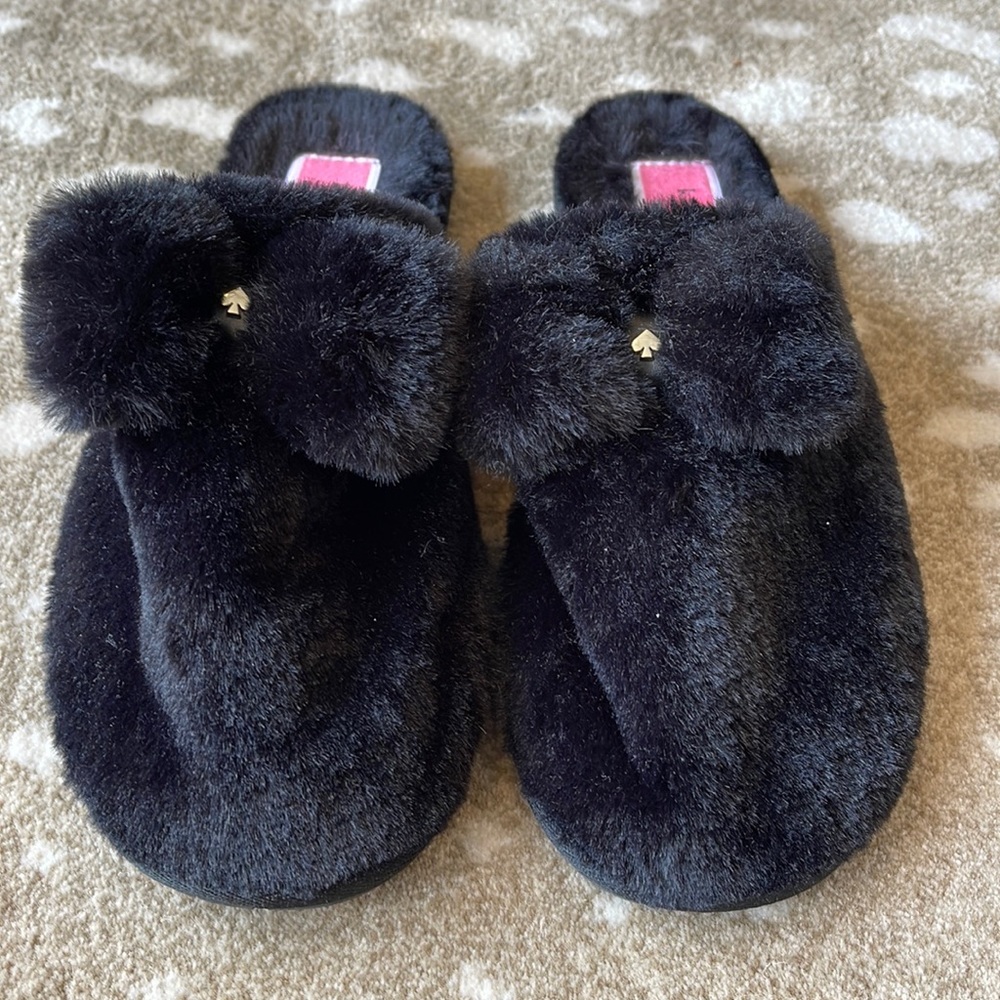Kate Spade Bow House slippers